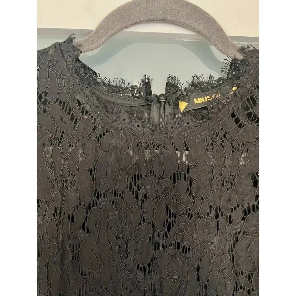 Miusol Women's Floral Lace Slim Evening Cocktail Lined Mini Dress Size Medium - Picture 9 of 14